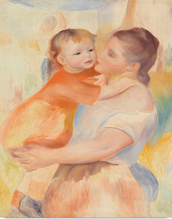 "Washerwoman and Child (La Blanchisseuse et son enfant) (1886)", Pierre-Auguste Renoir