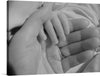 Capture the tender moment of connection between a mother and her baby with this exquisite print, “Mother Holding Baby’s Hand.” Every fine detail, from the delicate fingers of the baby grasping onto the mother’s hand to the soft, gentle touch that speaks volumes about love and attachment, is beautifully rendered. 