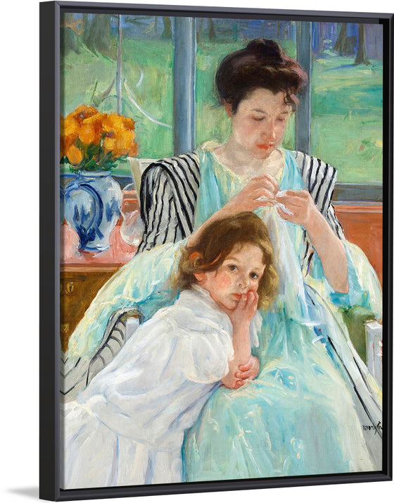 "Young Mother Sewing (1900)", Mary Cassatt