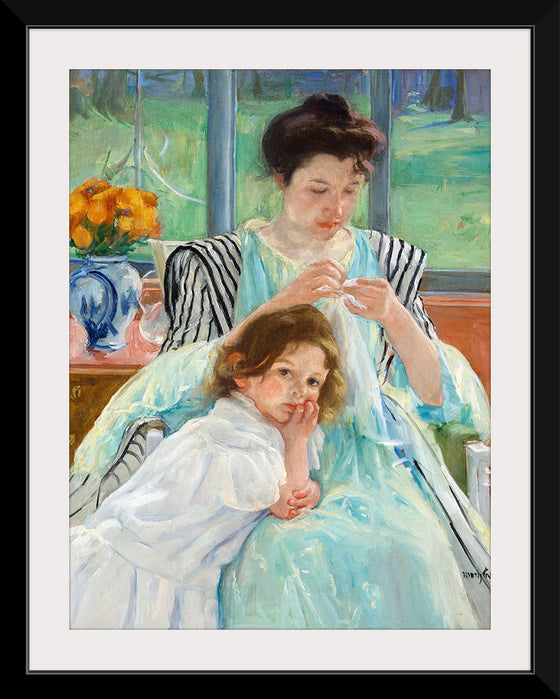 "Young Mother Sewing (1900)", Mary Cassatt