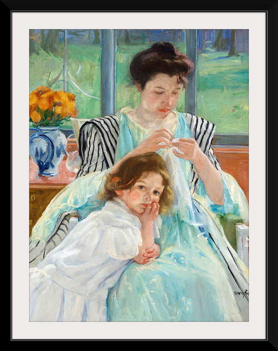 "Young Mother Sewing (1900)", Mary Cassatt