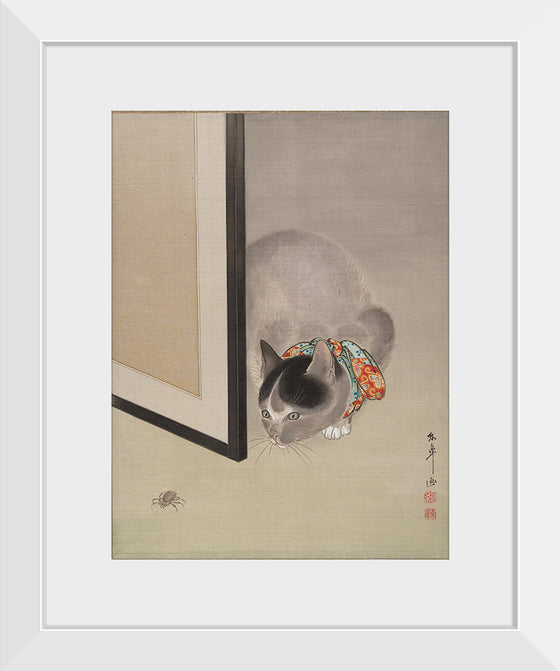 "Cat Watching a Spider", Oide Toko