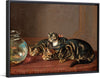 "Cats by a fishbowl", Horatio Henry Couldery