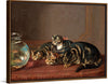 "Cats by a fishbowl", Horatio Henry Couldery