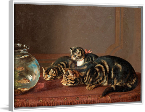 "Cats by a fishbowl", Horatio Henry Couldery