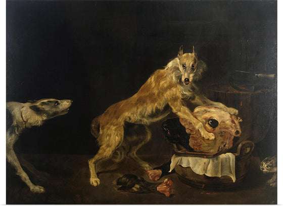 "Dogs with a Bull's Head (1678)", Paul de Vos