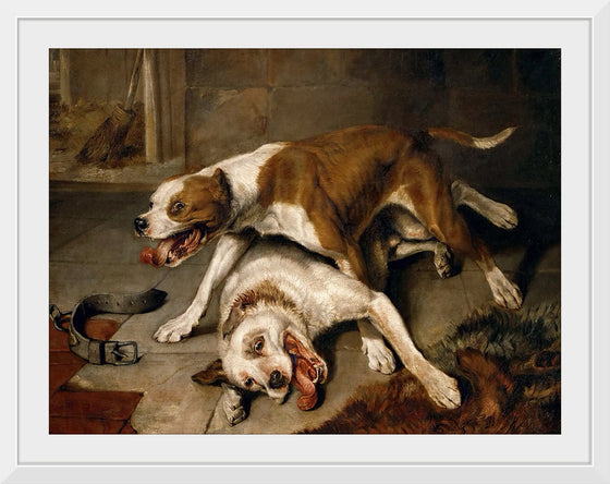 "Fighting dogs catching their breath",  Edwin Landseer