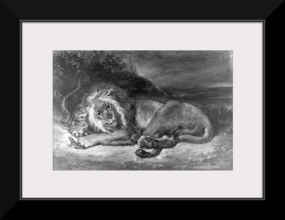 "Lion and Snake", Delacroix