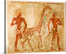  The “Nubians with a Giraffe and a Monkey” print is a captivating piece of art that transports you to a time when man and nature coexisted in harmony. The artwork showcases two Nubian figures interacting with a majestic giraffe and a playful monkey, rendered in rich earthy tones and intricate details. This print is more than just a decoration; it’s a conversation starter, an exploration of heritage, and a journey back in time. 