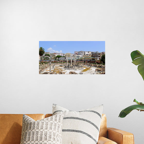 "Ancient Roman Market Place and Serapis Temple Panorama"