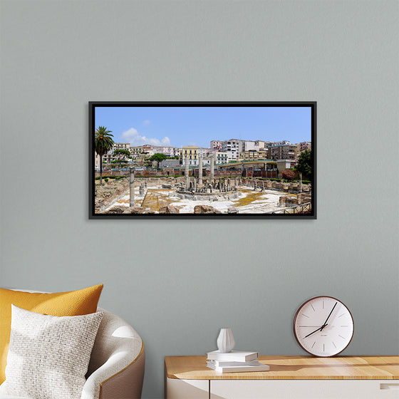 "Ancient Roman Market Place and Serapis Temple Panorama"