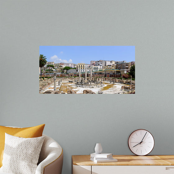 "Ancient Roman Market Place and Serapis Temple Panorama"