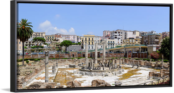 "Ancient Roman Market Place and Serapis Temple Panorama"