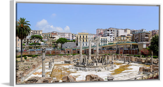 "Ancient Roman Market Place and Serapis Temple Panorama"