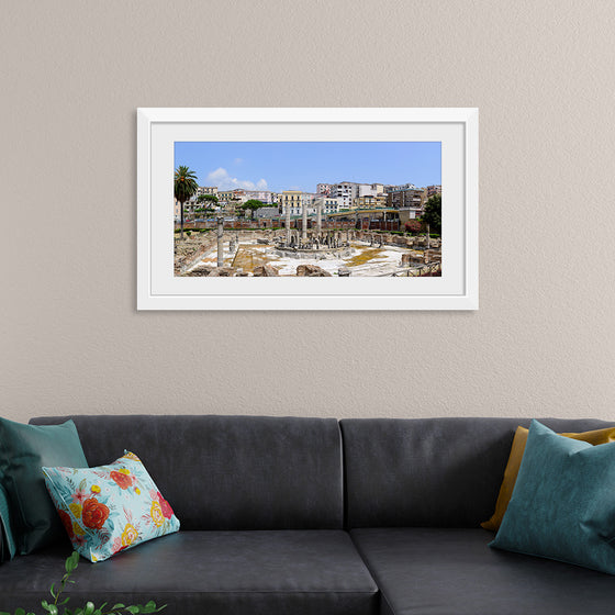 "Ancient Roman Market Place and Serapis Temple Panorama"