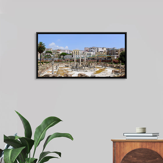 "Ancient Roman Market Place and Serapis Temple Panorama"