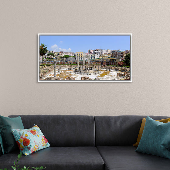 "Ancient Roman Market Place and Serapis Temple Panorama"