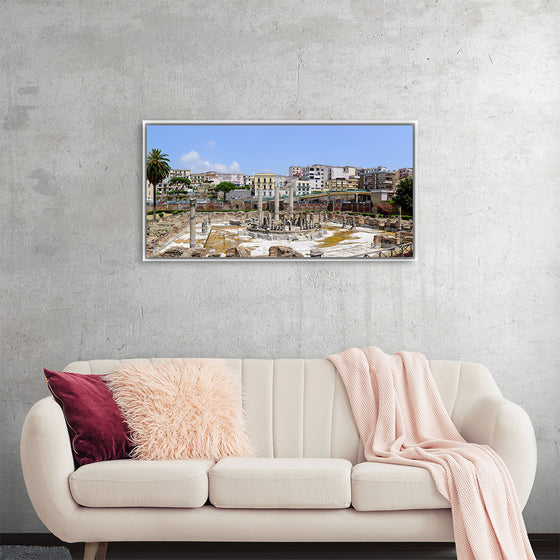 "Ancient Roman Market Place and Serapis Temple Panorama"