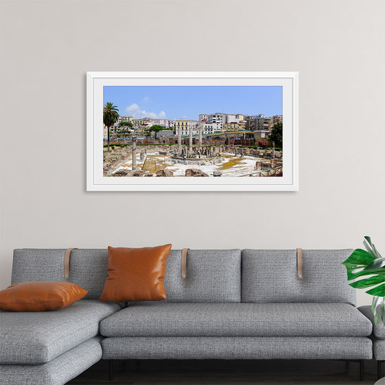 "Ancient Roman Market Place and Serapis Temple Panorama"