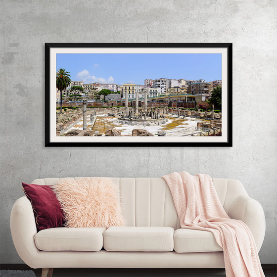 "Ancient Roman Market Place and Serapis Temple Panorama"