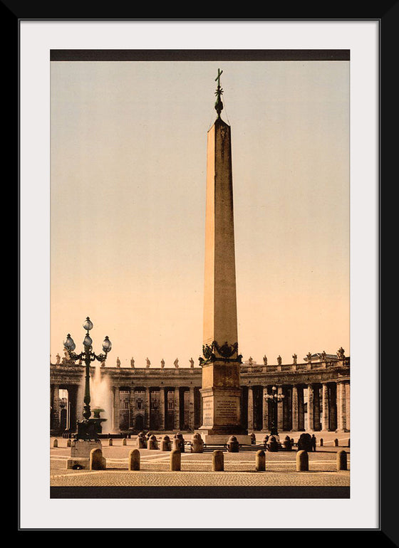 "St. Peter's Place, the obelisk, Rome, Italy",  Detroit Publishing Company