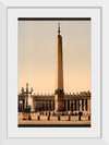 "St. Peter's Place, the obelisk, Rome, Italy",  Detroit Publishing Company