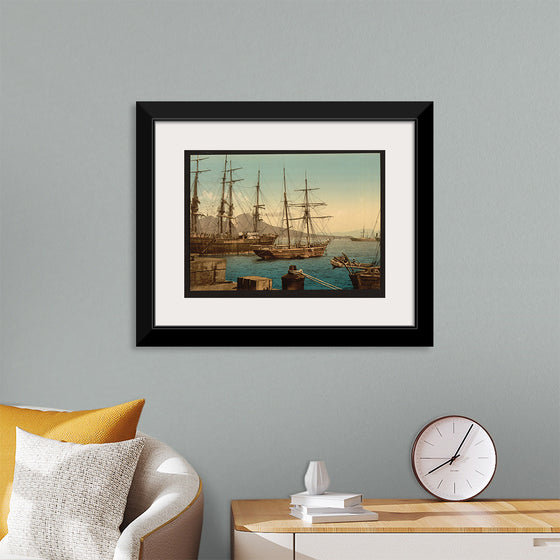 "Ships in the Harbor, Naples, Italy"