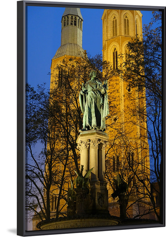 "Braunschweig, Germany: Heinrichsbrunnen at Night"