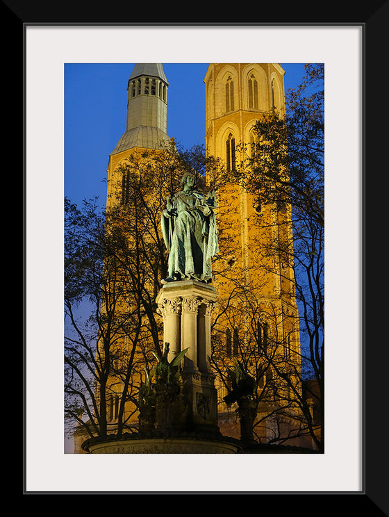 "Braunschweig, Germany: Heinrichsbrunnen at Night"