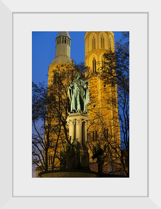 "Braunschweig, Germany: Heinrichsbrunnen at Night"