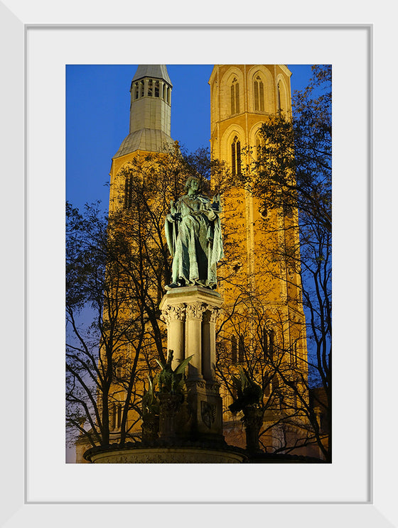 "Braunschweig, Germany: Heinrichsbrunnen at Night"