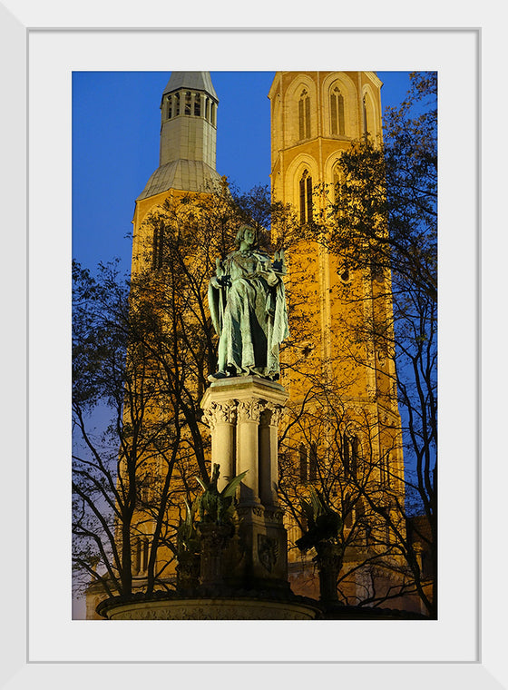 "Braunschweig, Germany: Heinrichsbrunnen at Night"