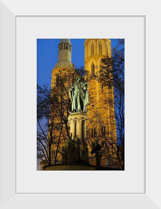 "Braunschweig, Germany: Heinrichsbrunnen at Night"