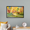 "Japanese Bridge with Autumn Foliage", Maritess Sulcer