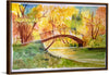 "Japanese Bridge with Autumn Foliage", Maritess Sulcer