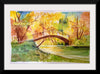 "Japanese Bridge with Autumn Foliage", Maritess Sulcer