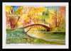 "Japanese Bridge with Autumn Foliage", Maritess Sulcer