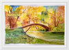 "Japanese Bridge with Autumn Foliage", Maritess Sulcer