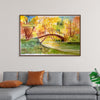 "Japanese Bridge with Autumn Foliage", Maritess Sulcer