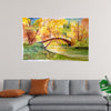 "Japanese Bridge with Autumn Foliage", Maritess Sulcer