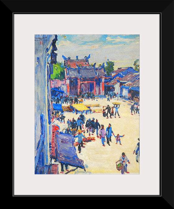 "View Before the State Temple of the Martial God", Ishikawa Toraji