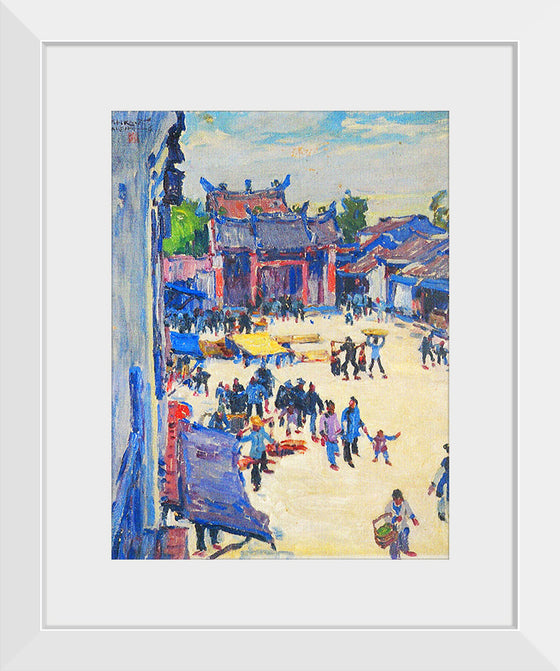"View Before the State Temple of the Martial God", Ishikawa Toraji