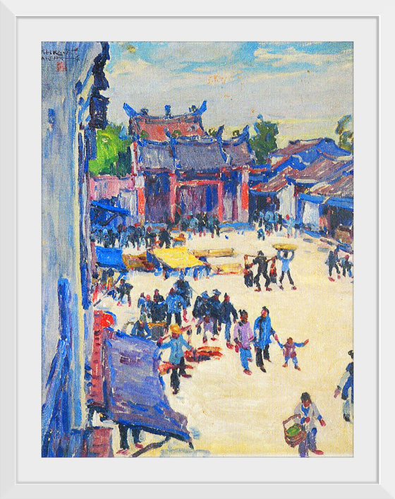 "View Before the State Temple of the Martial God", Ishikawa Toraji