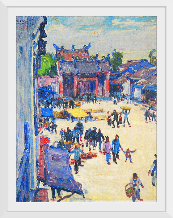 "View Before the State Temple of the Martial God", Ishikawa Toraji