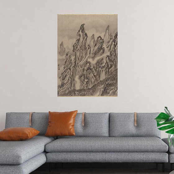 "Rocky Landscape", Kawanabe Kyosai