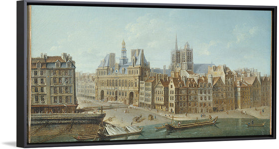 "L'Hotel De Ville Et Place De Greve", Nicolas-Jean-Baptiste Raguenet