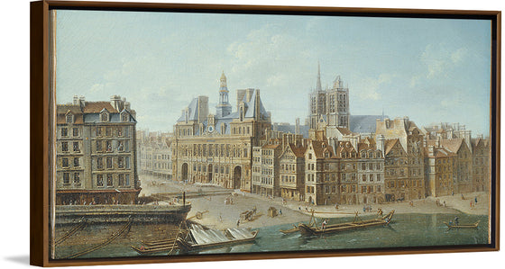 "L'Hotel De Ville Et Place De Greve", Nicolas-Jean-Baptiste Raguenet