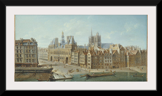 "L'Hotel De Ville Et Place De Greve", Nicolas-Jean-Baptiste Raguenet