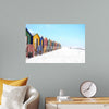 "Colorful beach huts on beach, Muizenberg", Arno Smit