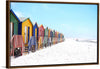 "Colorful beach huts on beach, Muizenberg", Arno Smit